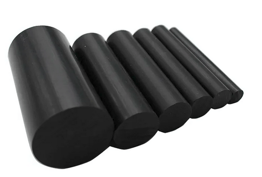 Acetal ("Delrin") round rod - Black